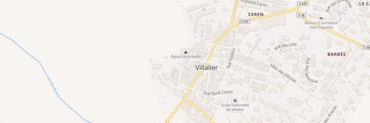 Plan du 54 Le Village à Villalier