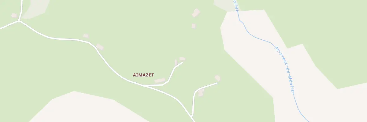 Plan du 5130 Aimazet à Méallet