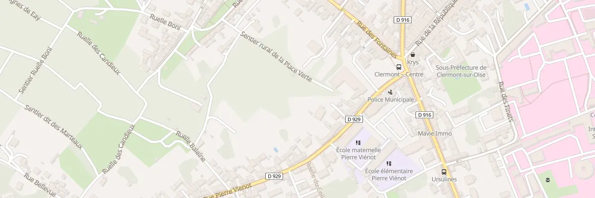Plan du 16 Rue Pierre Viénot à Clermont