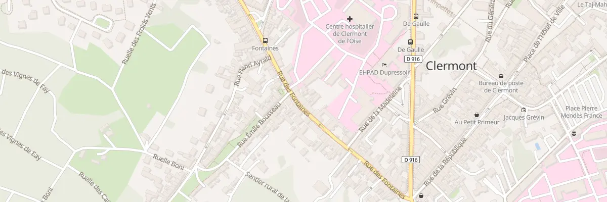 Plan du 44 Rue des Fontaines à Clermont