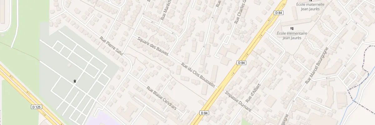 Plan du 23 Rue Clos Bousselin à Garges-lès-Gonesse