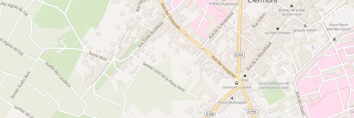 Plan du 55 Rue des Fontaines à Clermont