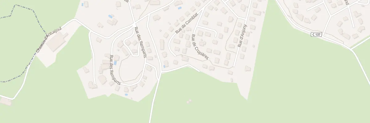 Plan du 17 Rue de Comblat à Aurillac