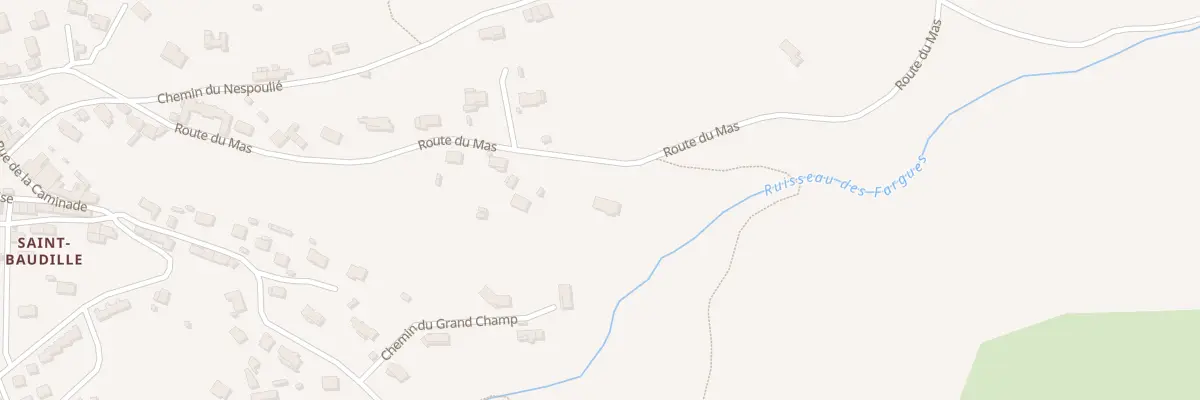 Plan du 14 Rte du Mas à Pont-de-Larn