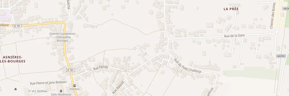 Plan du 27 Rue Raspail à Bourges