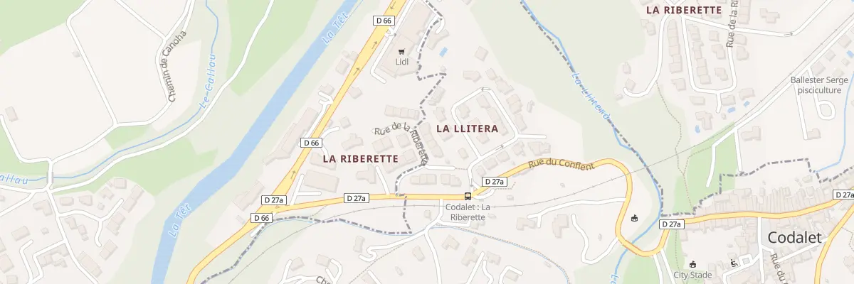 Plan du 141 Llitera à Codalet