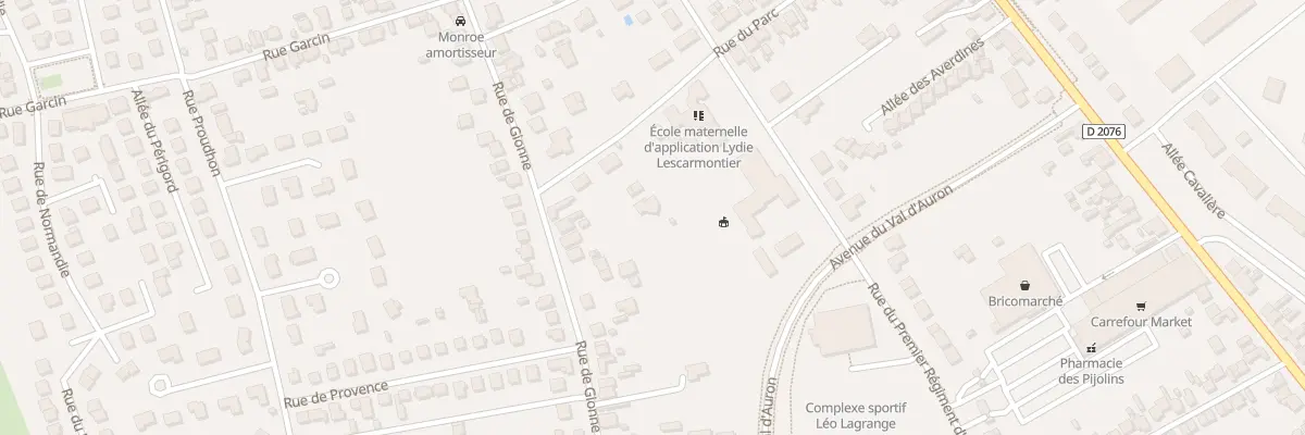 Plan du 35B Rue du Parc à Bourges