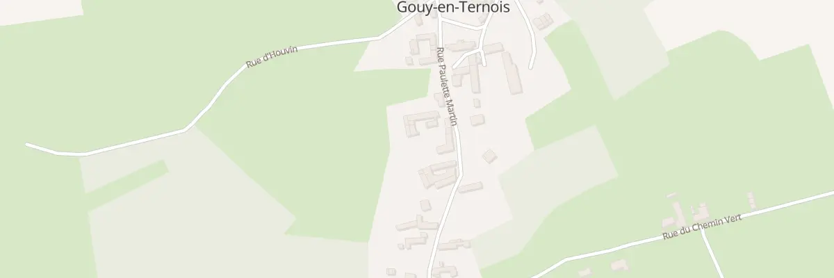 Plan du 22 Rue Paulette Martin à Gouy-en-Ternois