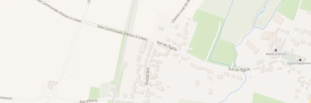 Plan du 1 Gr Grande Rue à Airion