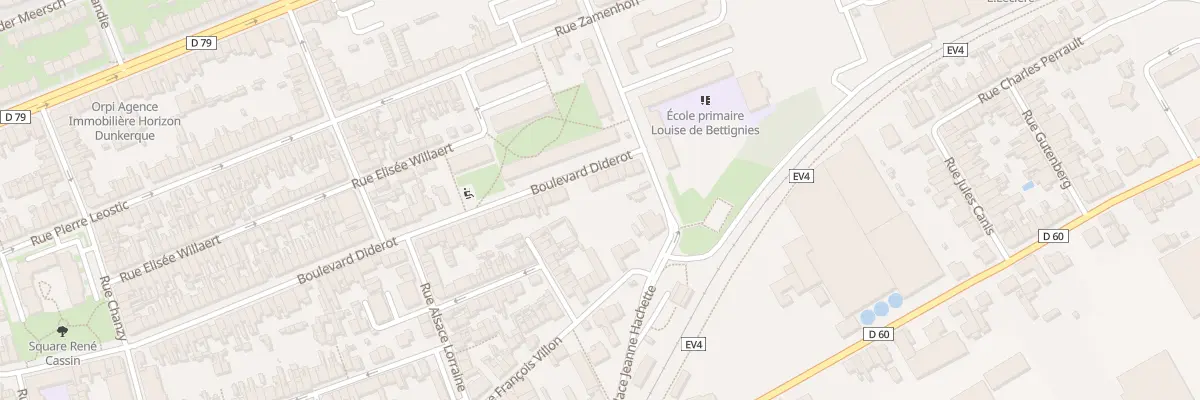 Plan du 636 Bd Diderot à Dunkerque