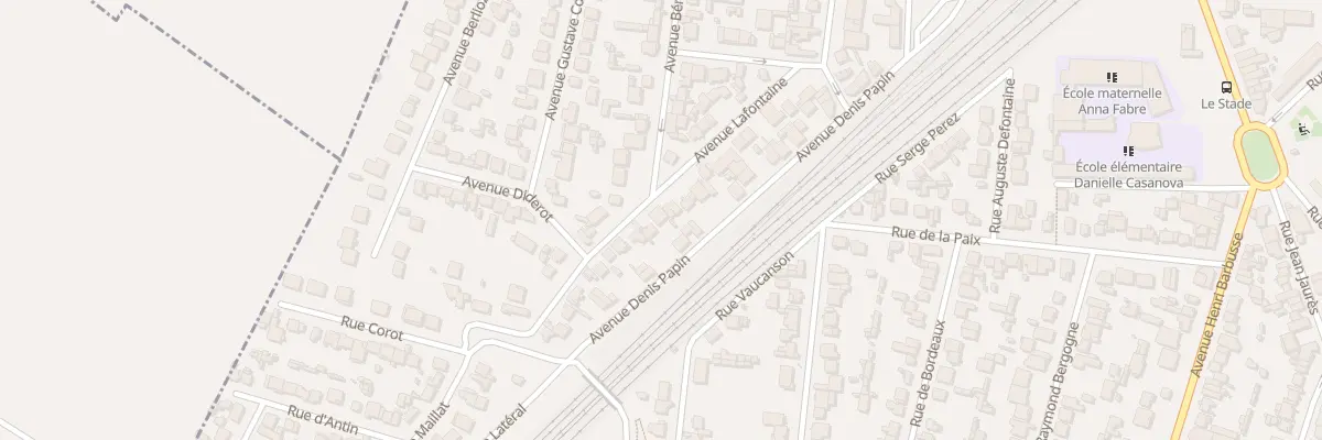 Plan du 25 Av Lafontaine à Arnouville