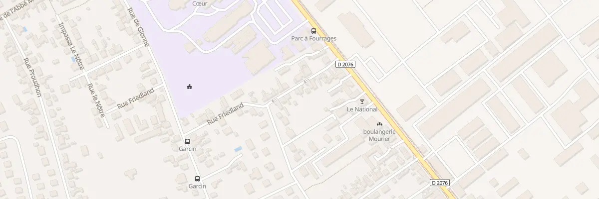Plan du 9 Rue Friedland à Bourges