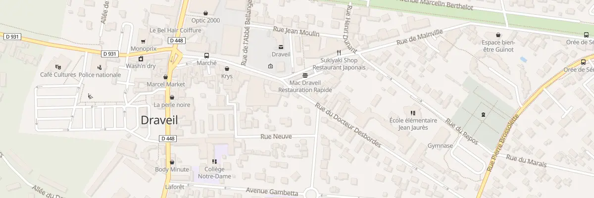 Plan du 6 Rue du Docteur Desbordes à Draveil