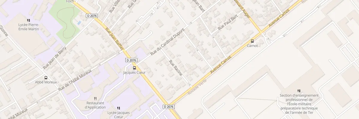 Plan du 3B Rue Racine à Bourges