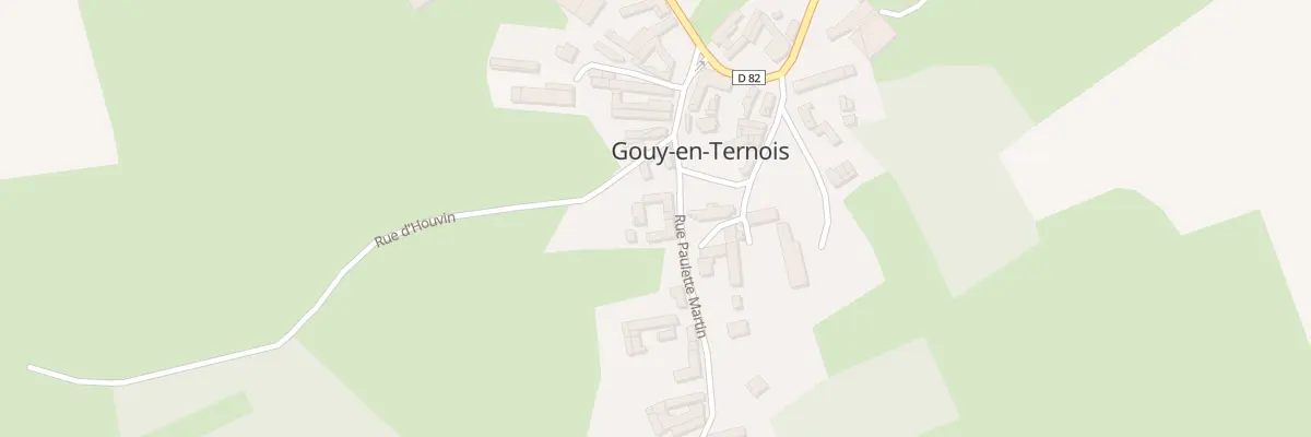 Plan du 14 Rue Paulette Martin à Gouy-en-Ternois
