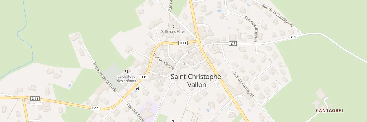 Plan du 7 Pl de l’Eglise à Saint-Christophe-Vallon