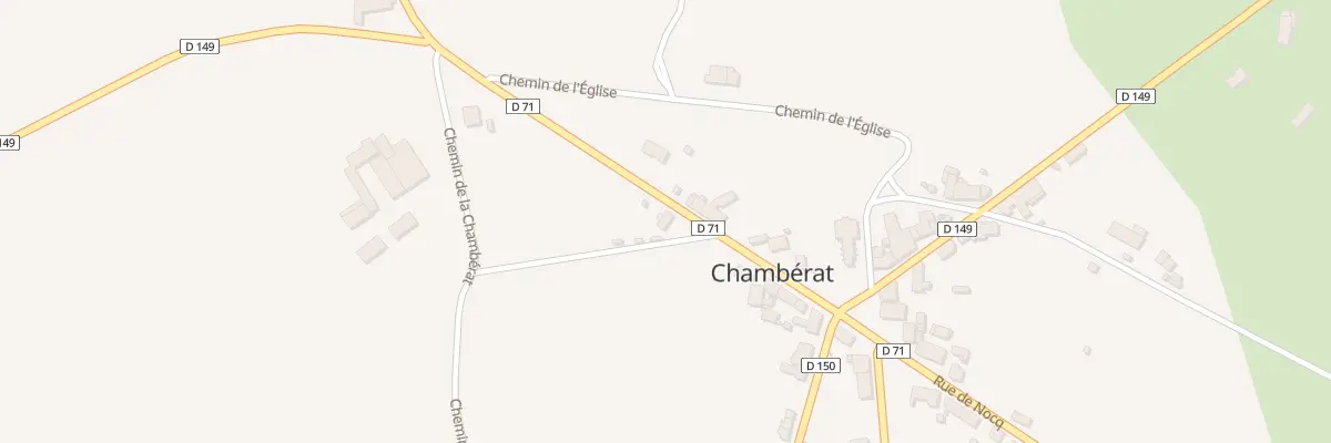 Plan du 13 Rue de la Poste à Chambérat