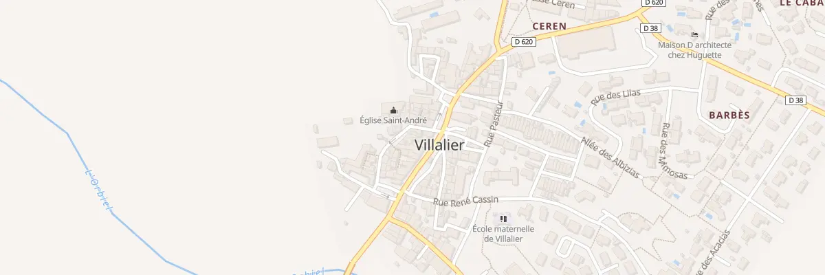 Plan du 12 Rue Emile Zola à Villalier