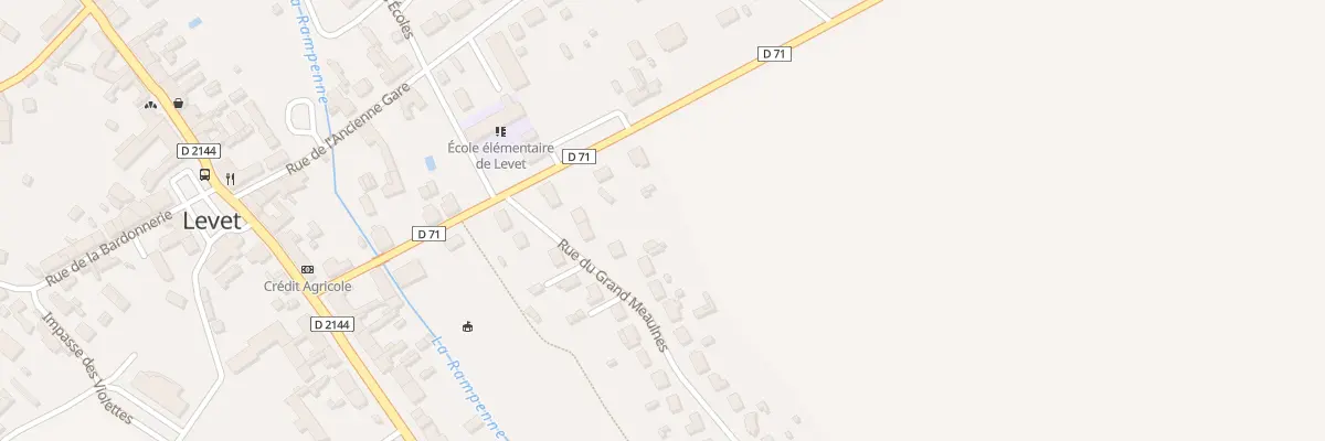 Plan du 8 Rue Charles 7 à Levet