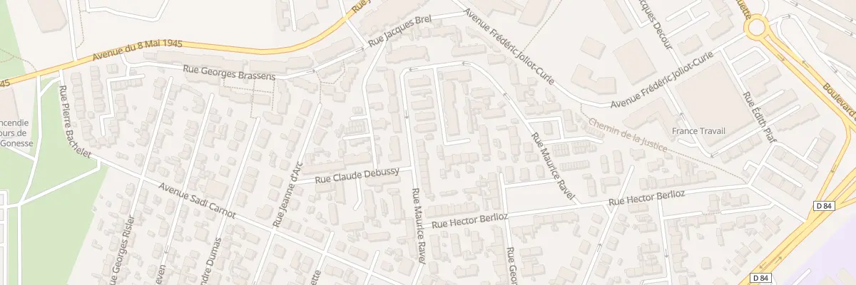 Plan du 21 Rue Ravel à Garges-lès-Gonesse