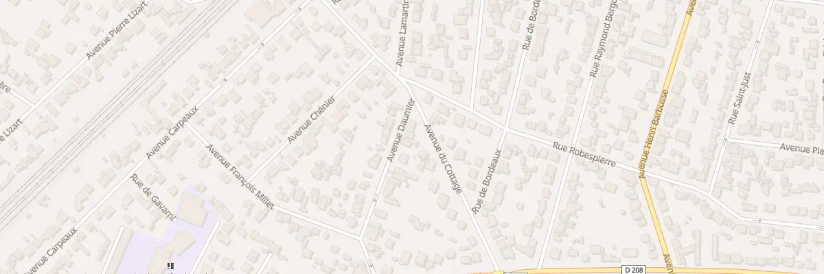Plan du 1B Av Daumier à Arnouville