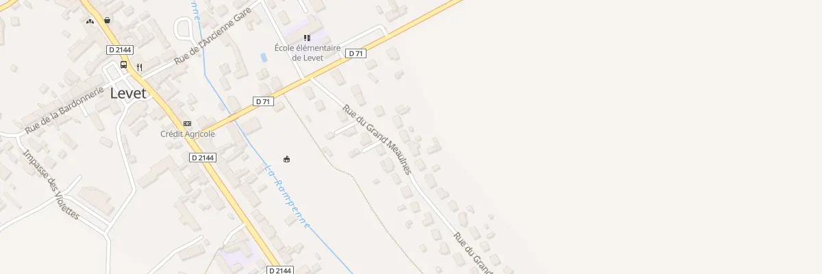 Plan du 11 Rue du Grand Meaulnes à Levet