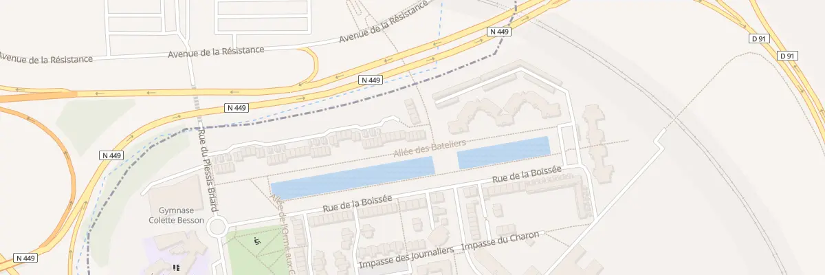 Plan du 46 Sq Boris Vian à Évry-Courcouronnes
