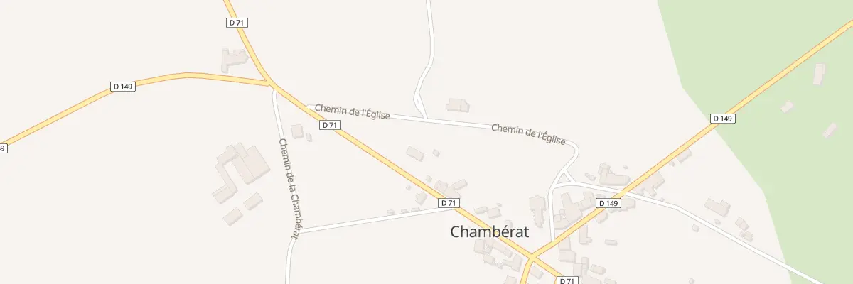 Plan du 16 Rue de la Poste à Chambérat