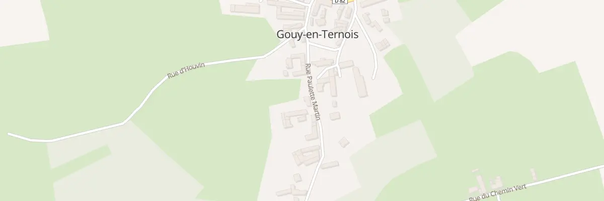 Plan du 18 Rue Paulette Martin à Gouy-en-Ternois