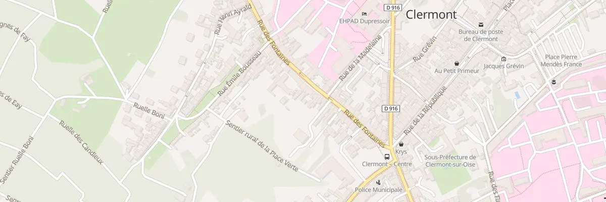 Plan du 51 Rue des Fontaines à Clermont