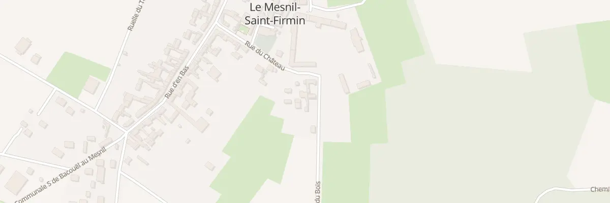 Plan du 34 Rue du Château au Mesnil-Saint-Firmin