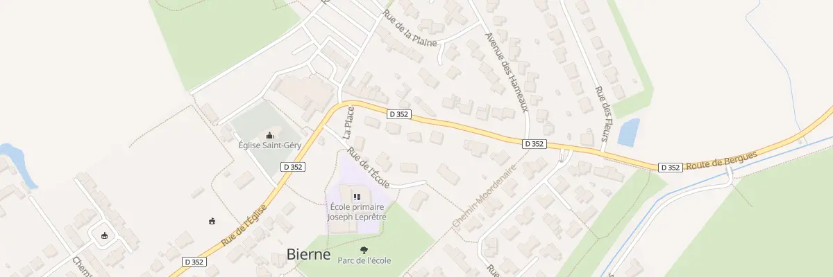 Plan du 6 Rte de Bergues à Bierne