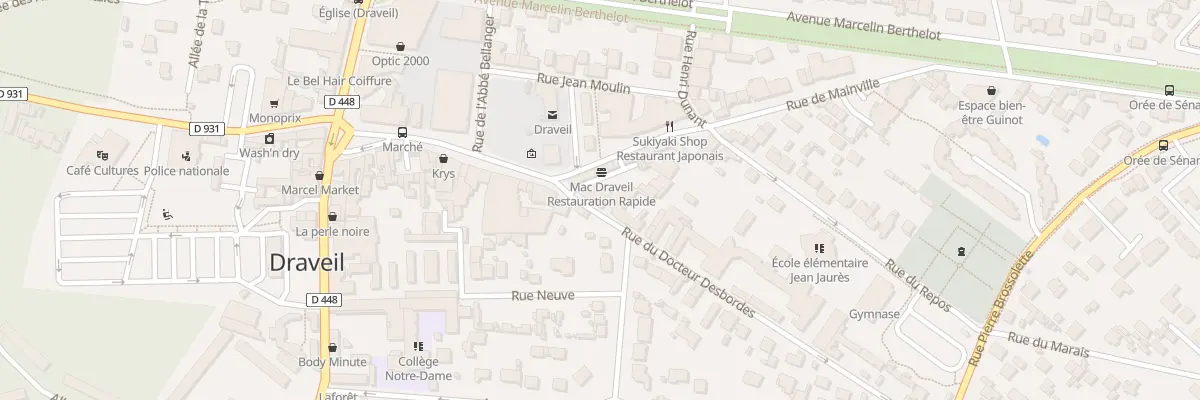 Plan du 3 Rue du Docteur Desbordes à Draveil