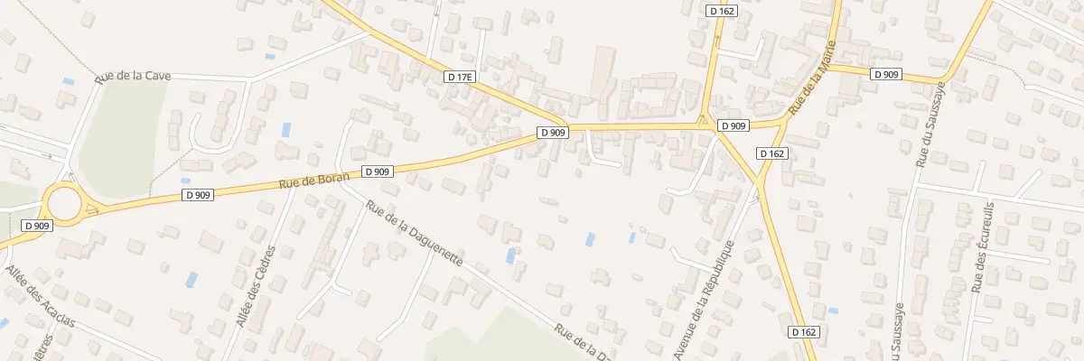 Plan du 1A Rue de Boran à Gouvieux