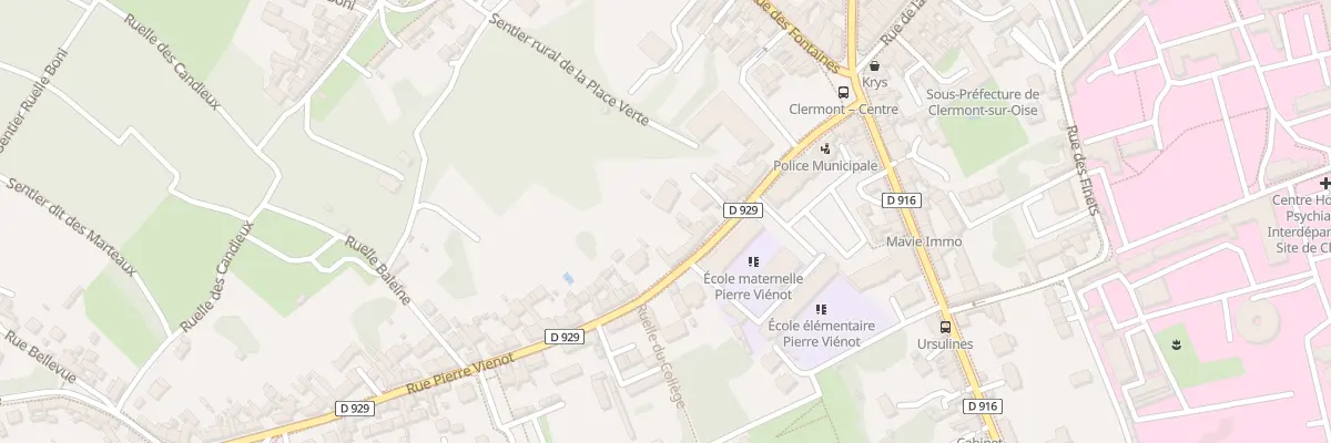 Plan du 20 Rue Pierre Viénot à Clermont