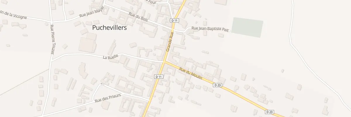 Plan du 2 Gr Gde Rue à Puchevillers