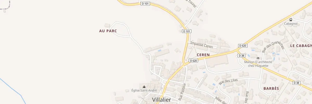 Plan du 72 Le Village à Villalier