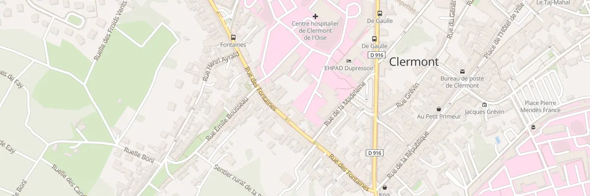 Plan du 38 Rue des Fontaines à Clermont