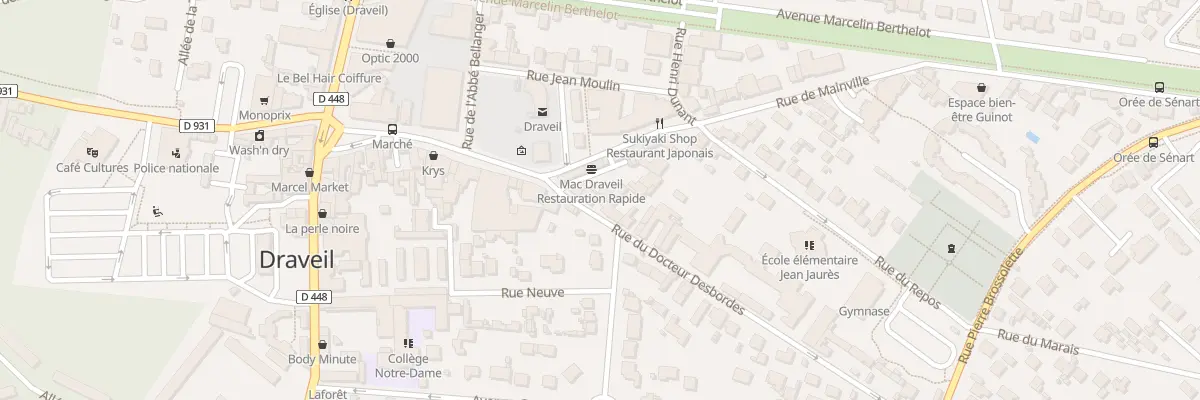 Plan du 5 Rue du Docteur Desbordes à Draveil