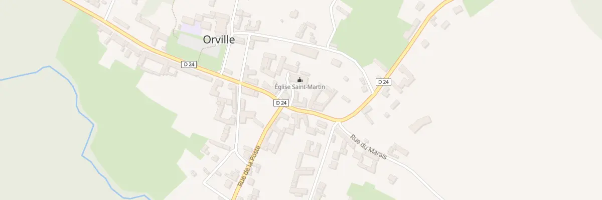 Plan du 7 Rue de l’Eglise à Orville