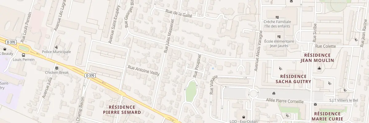 Plan du 5 Rue Poupinel à Villiers-le-Bel