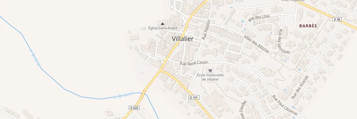 Plan du 2 Imp Voltaire à Villalier