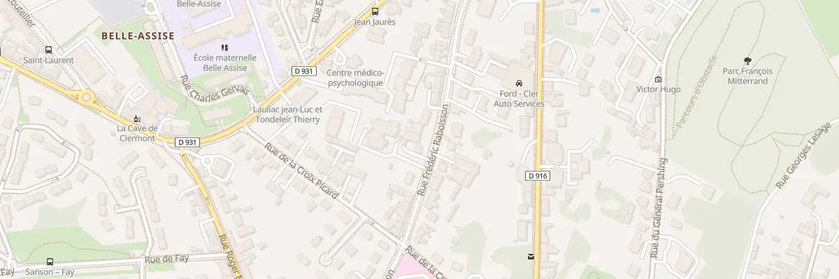 Plan du 33A Rue Frédéric Raboisson à Clermont