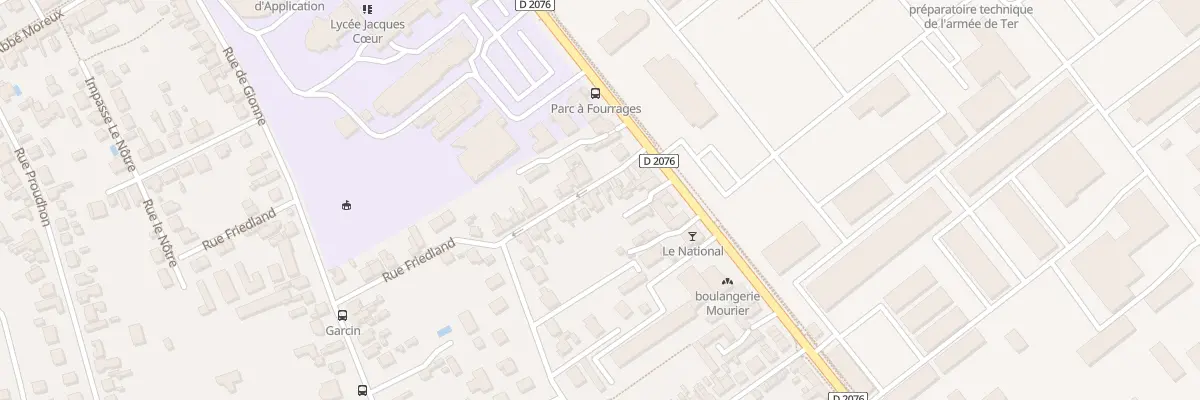 Plan du 3 Rue Friedland à Bourges