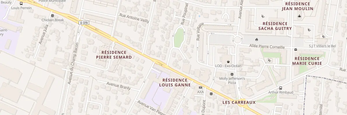 Plan du 2 Rue Masnou à Villiers-le-Bel