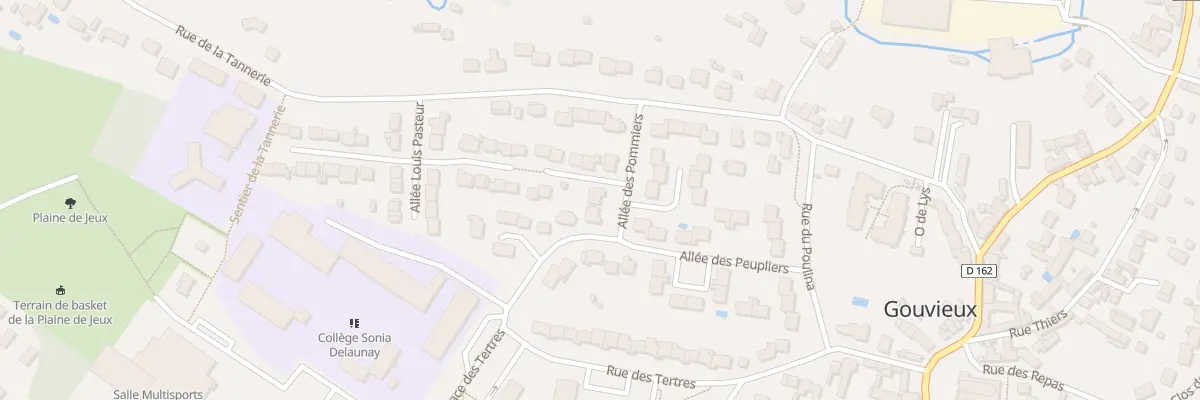 Plan du 3 All des Pommiers à Gouvieux