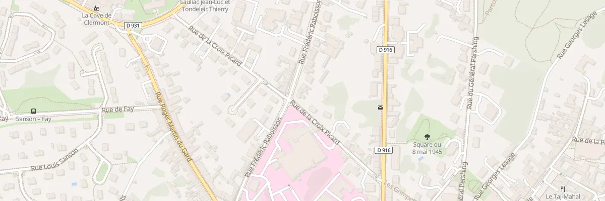 Plan du 8 Rue Frédéric Raboisson à Clermont