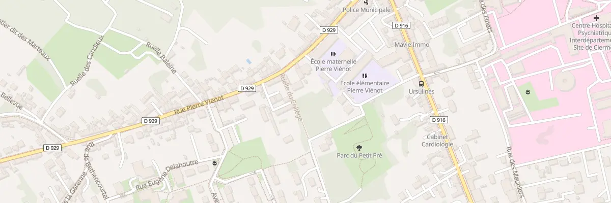Plan du 17 Rue Pierre Viénot à Clermont
