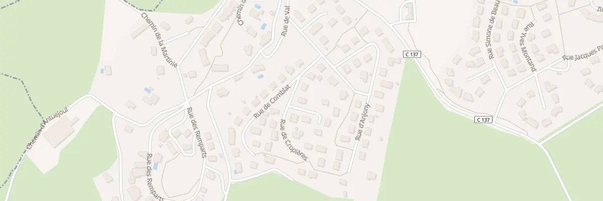 Plan du 3 Rue de Cropieres à Aurillac