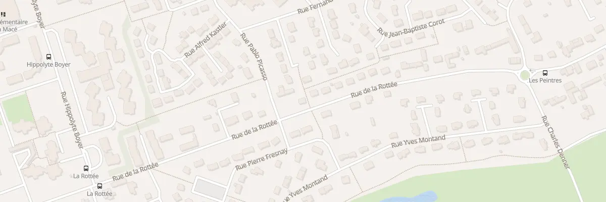 Plan du 170 Rue de la Rottée à Bourges